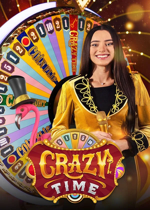 غلاف لعبة Crazy Time الرسمي